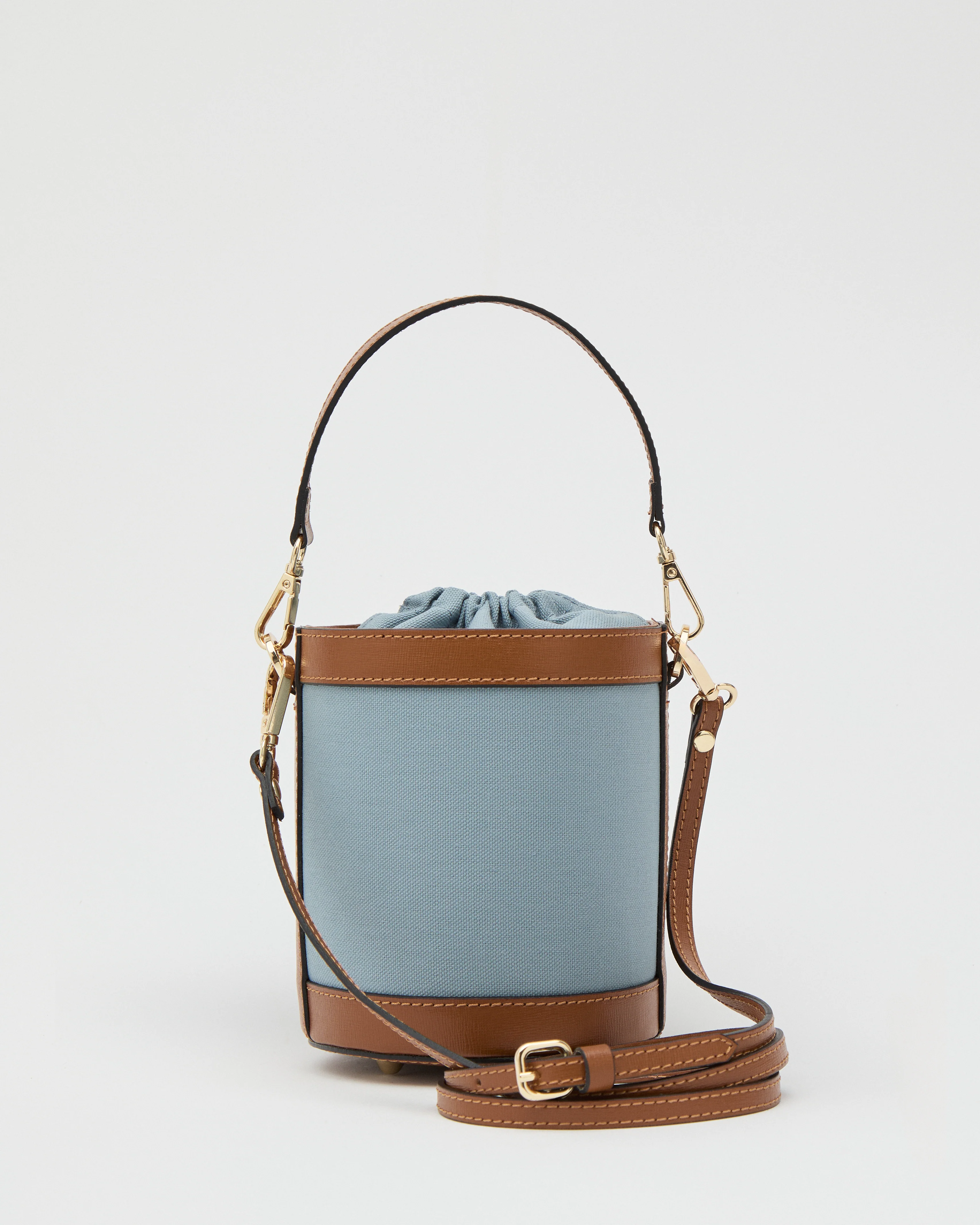 Angèle canvas baby blue camel - Image 2