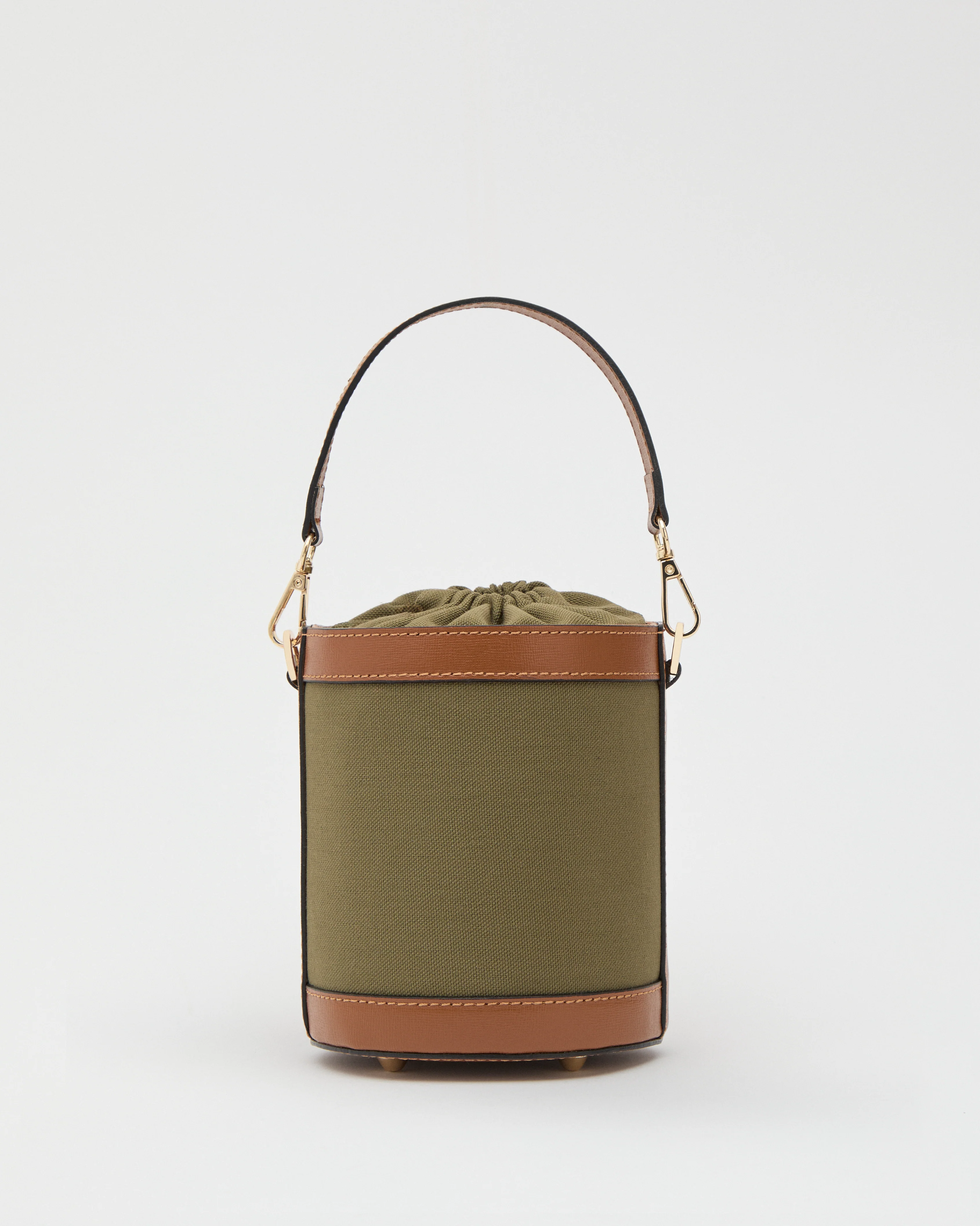 Angèle canvas green camel