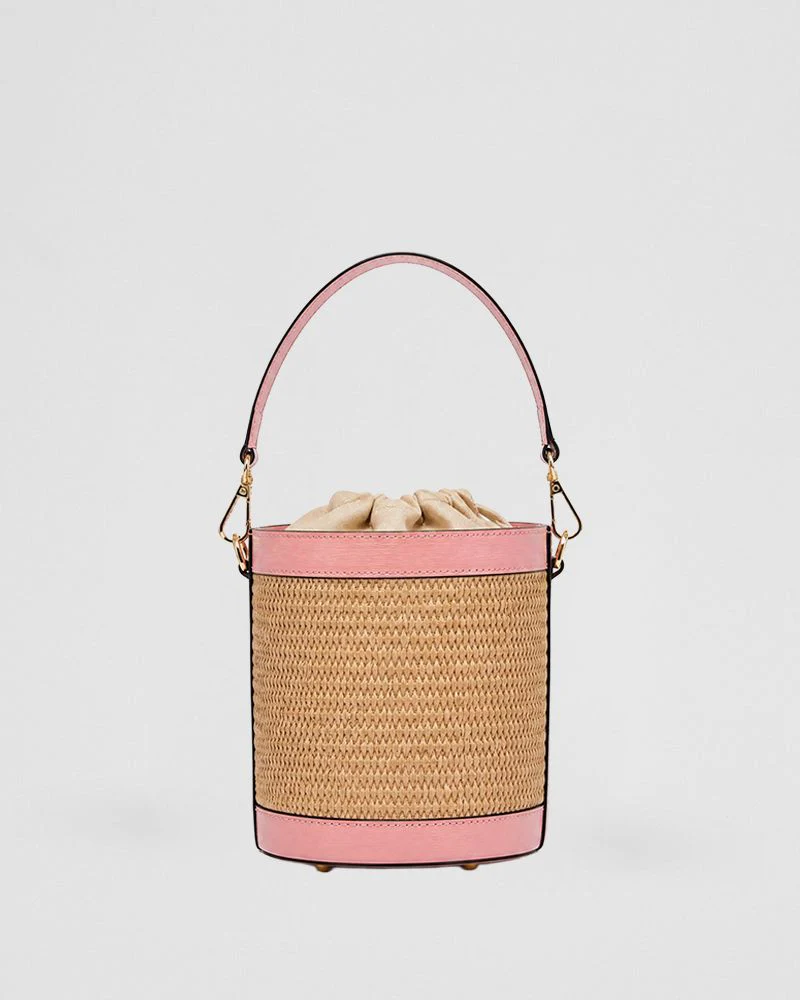 Angèle raffia pink