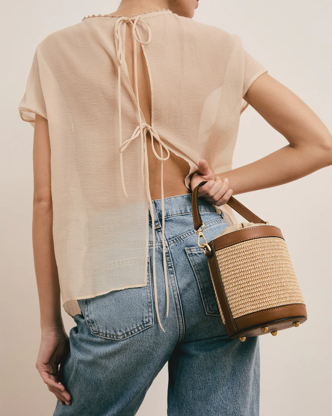 Angèle raffia camel - Image 3