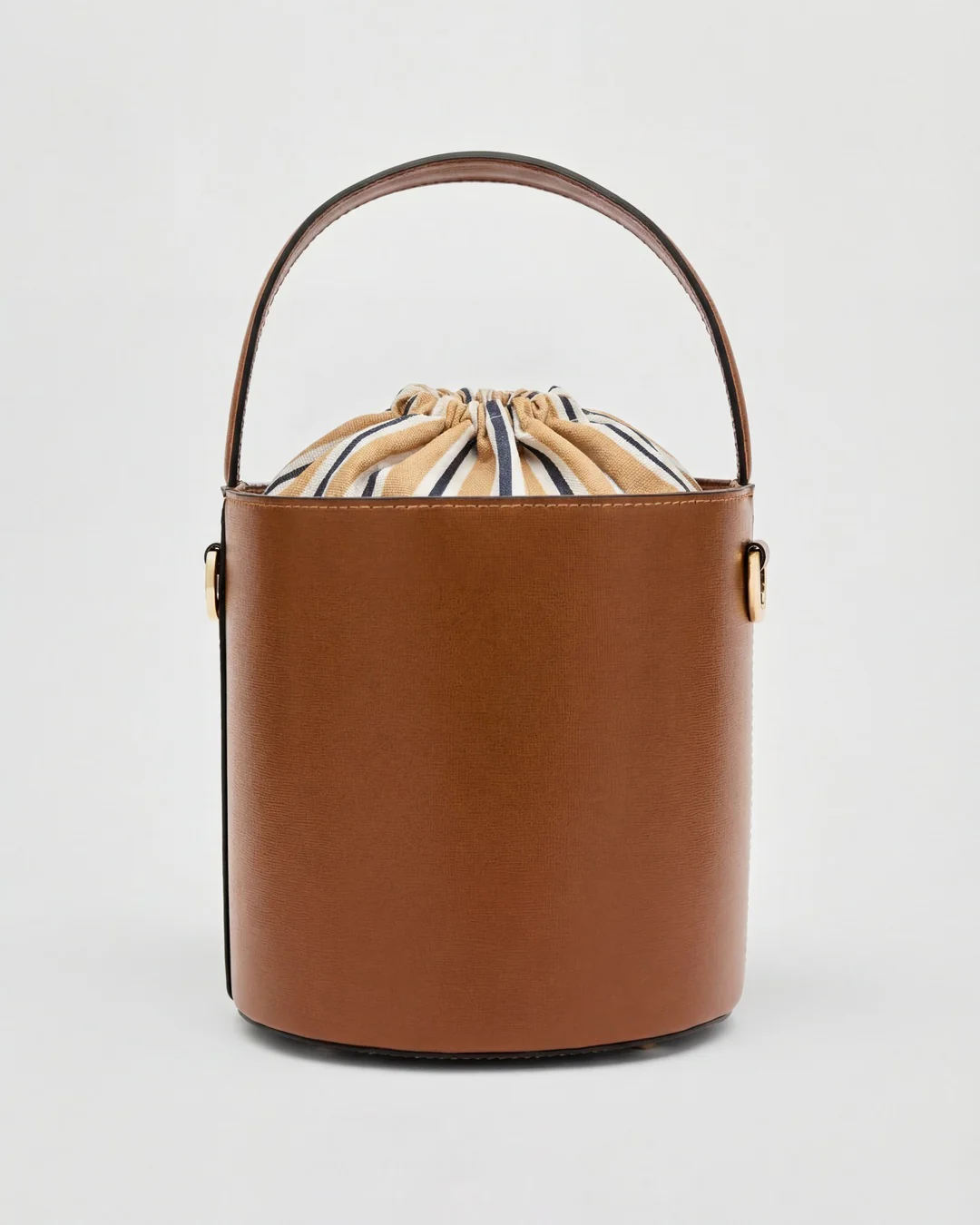 Catherine camel | Riviera striped closure