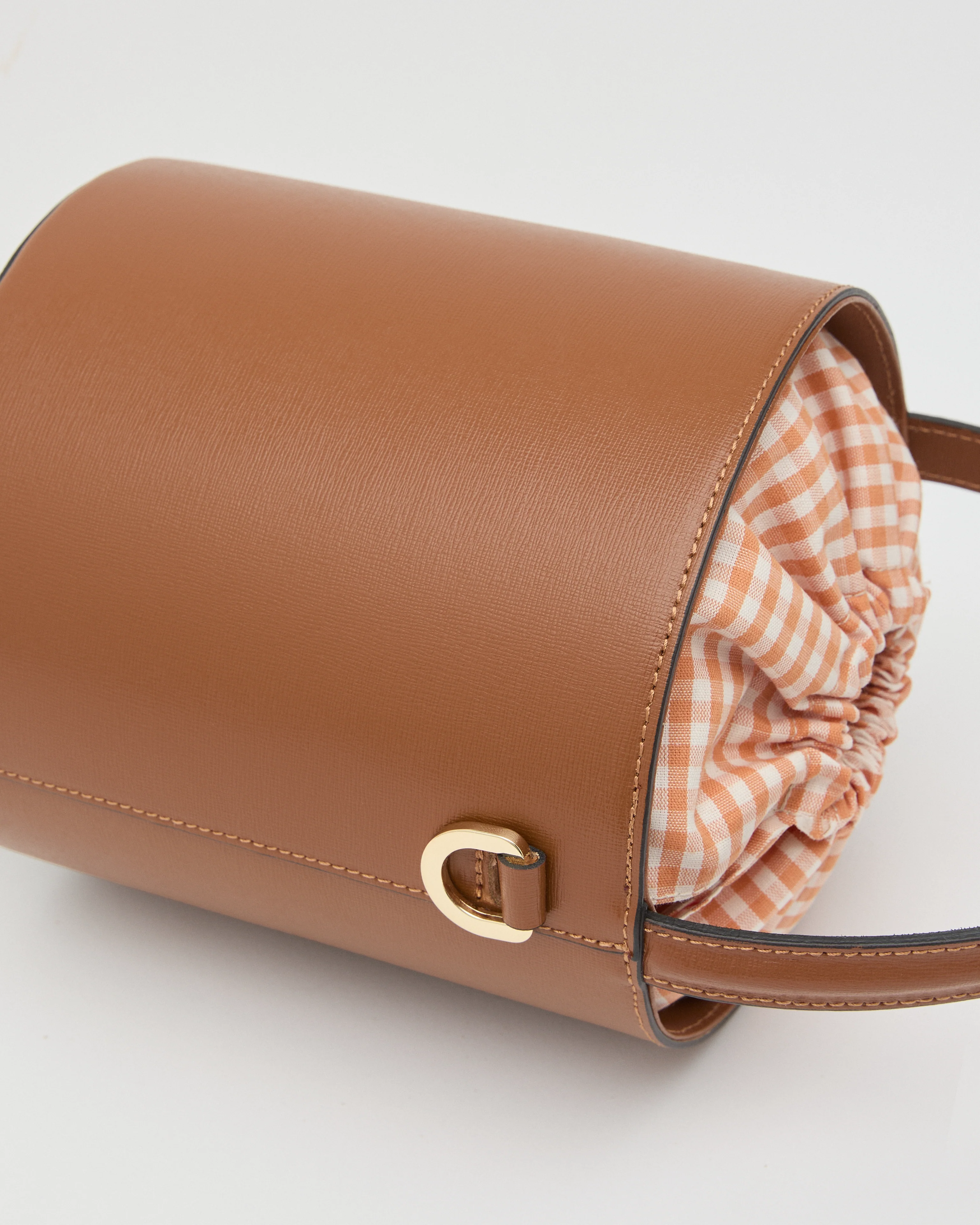 Catherine camel | Vichy orange closure - Image 3