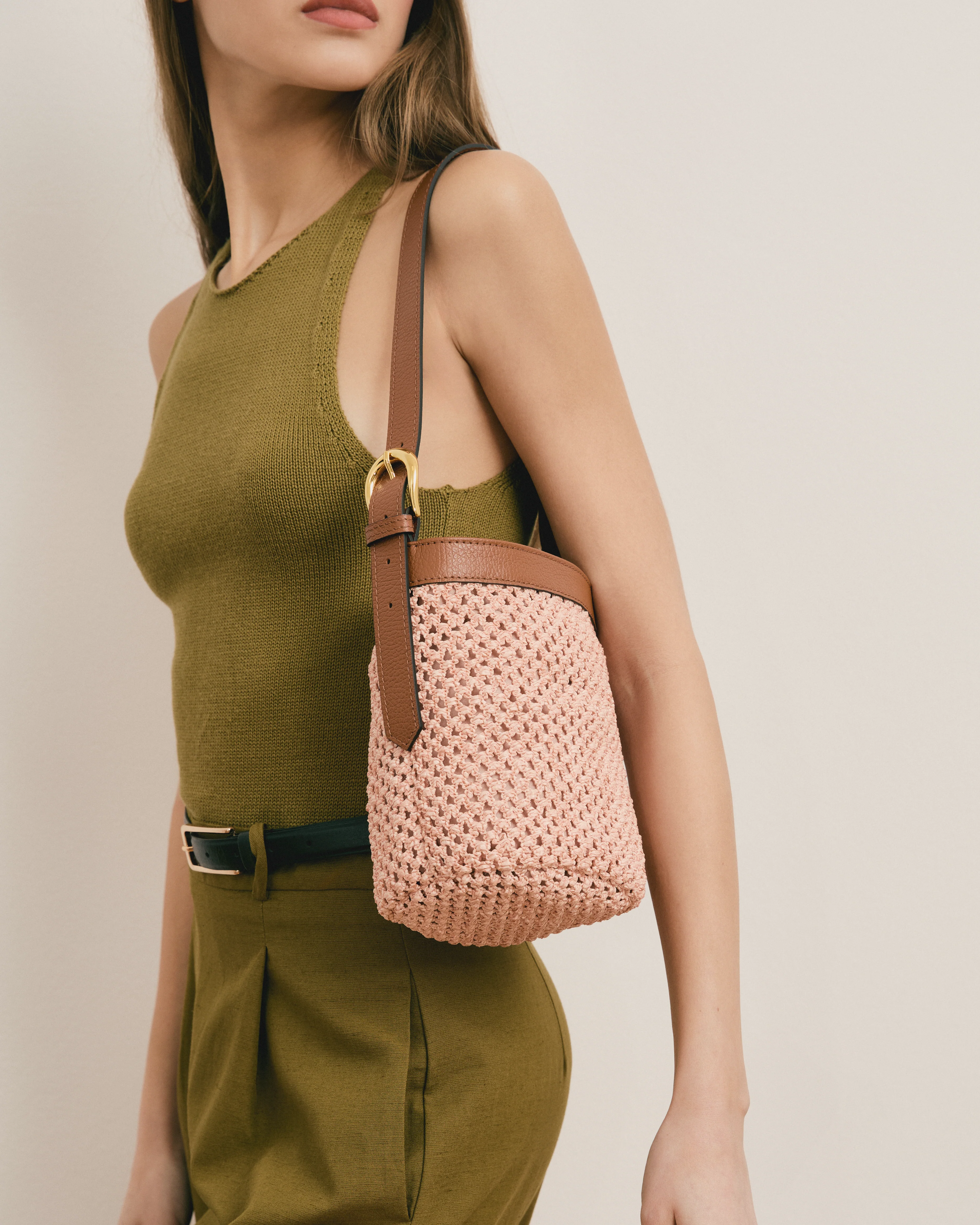 Huguette raffia pink - Image 3