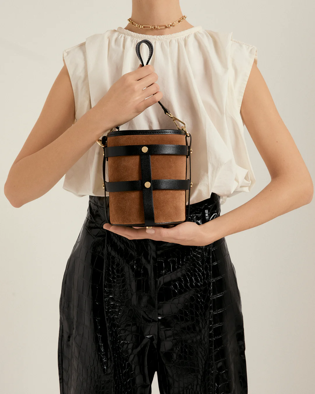 Lucie suede brown black - Image 3
