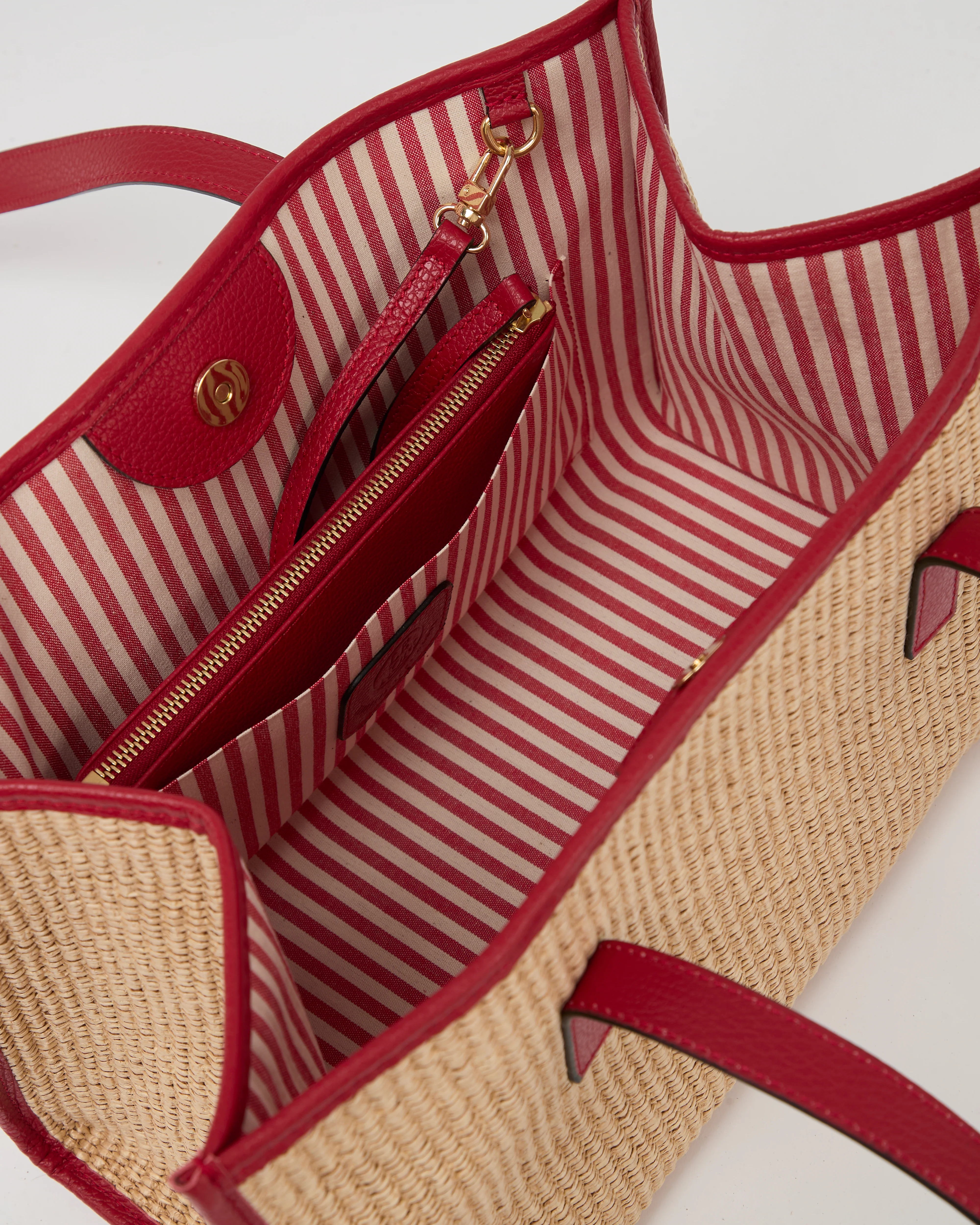 Mini Camille raffia red - Image 4