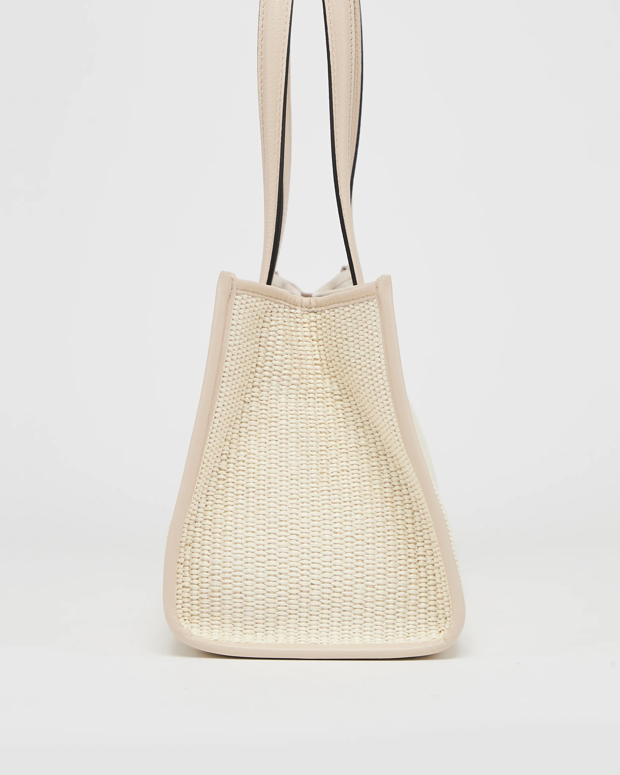 Mini Camille raffia total white - Image 4