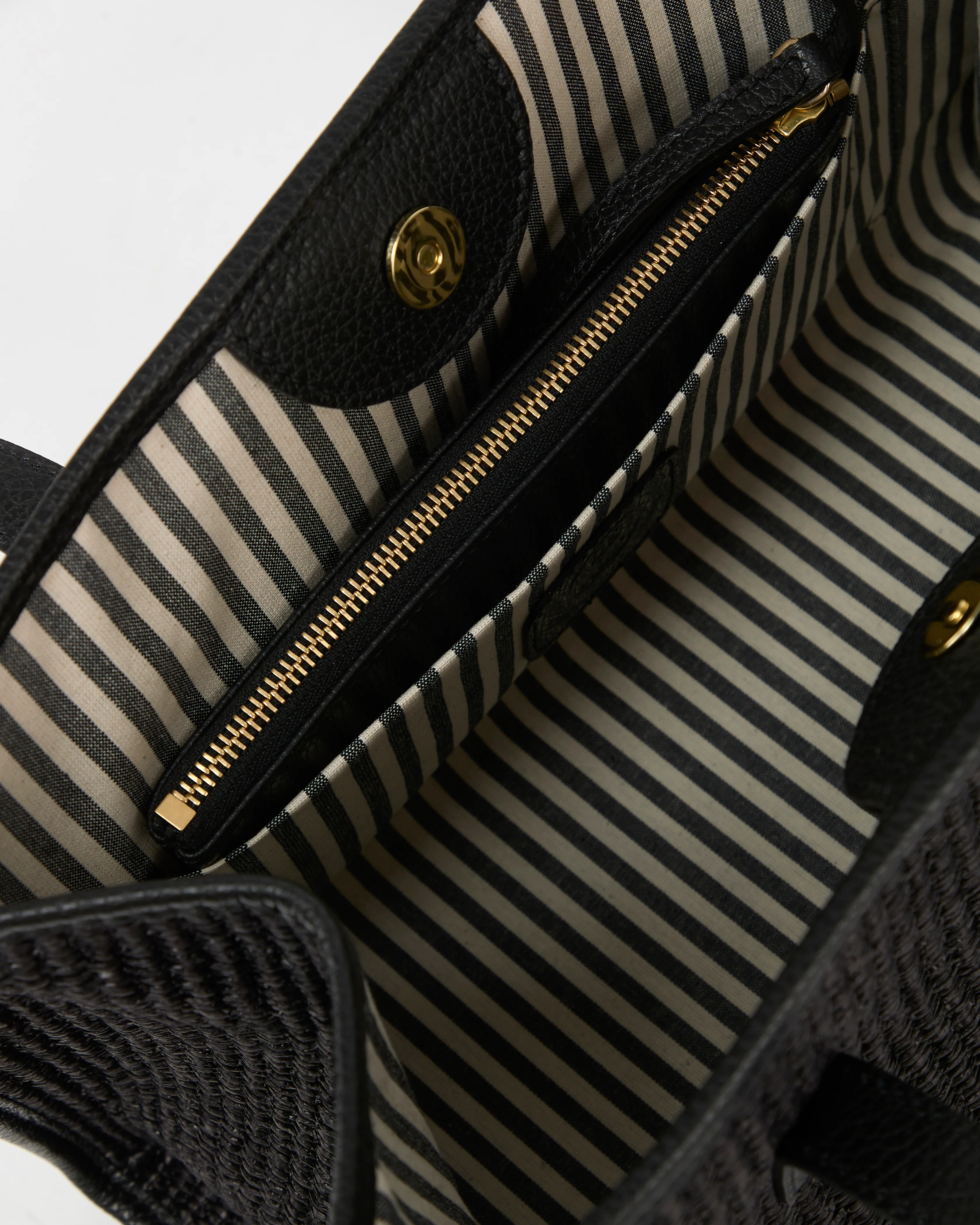 Mini Camille raffia total black - Image 3