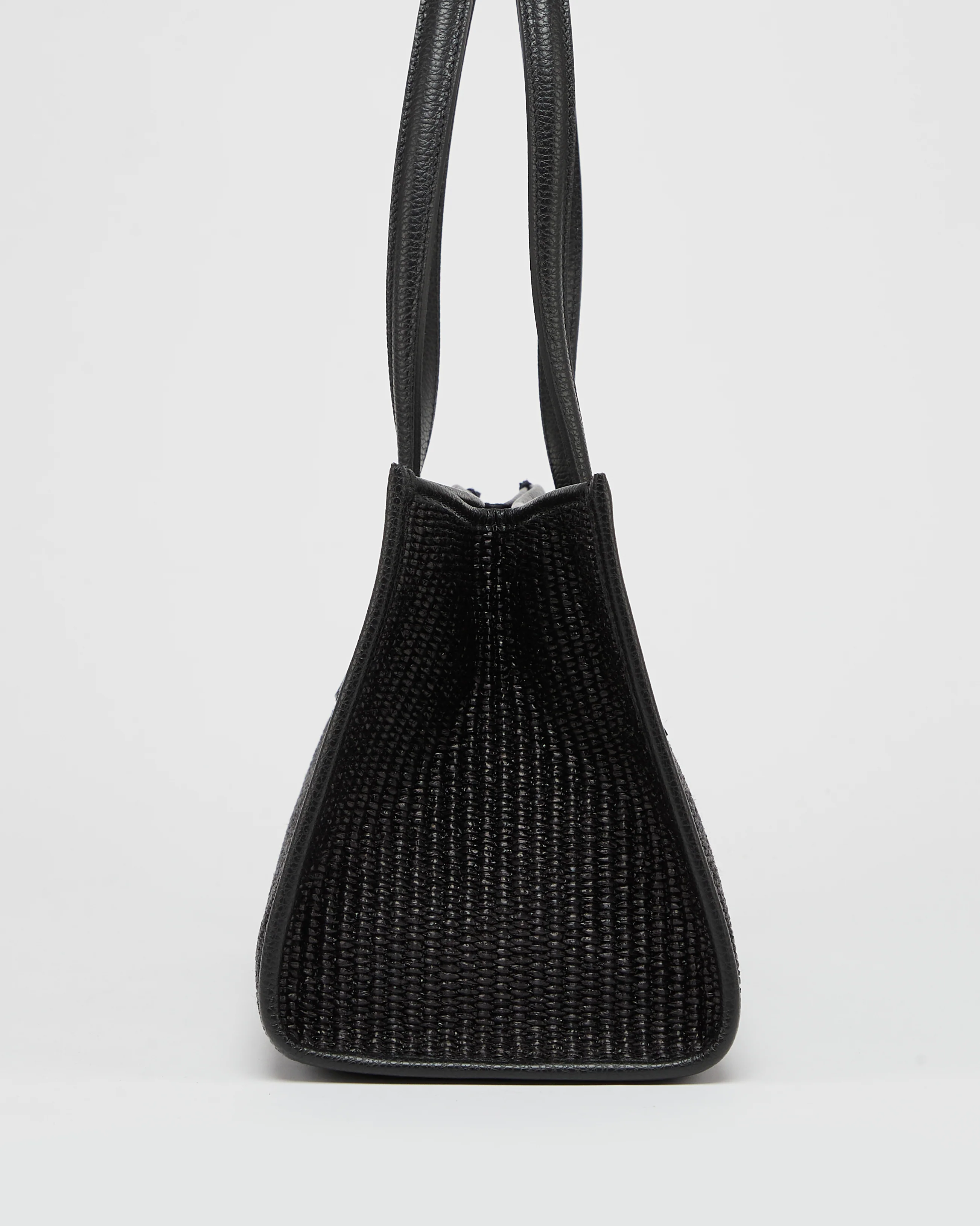 Mini Camille raffia total black - Image 4