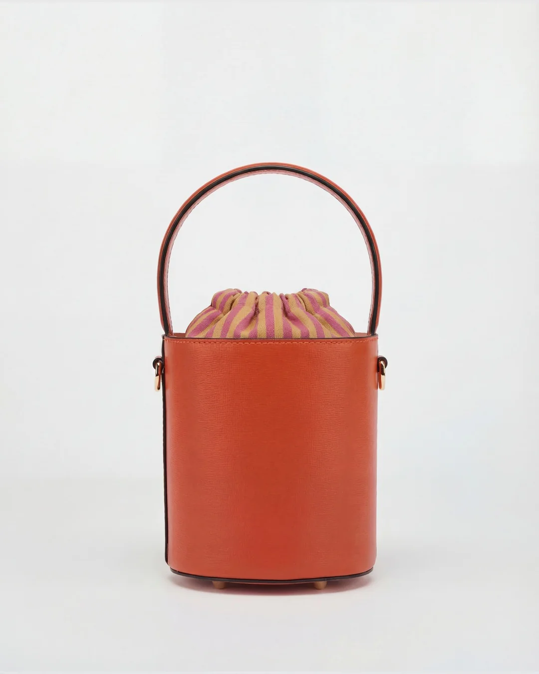 Mini Catherine orange | Mustard and Pink Stripe Closure