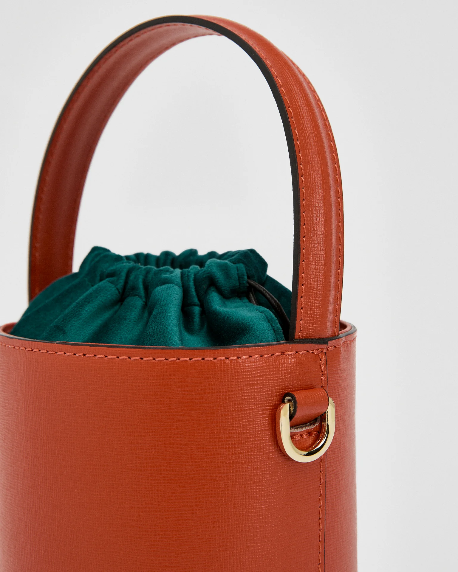 Mini Catherine orange | teal velvet closure - Image 2