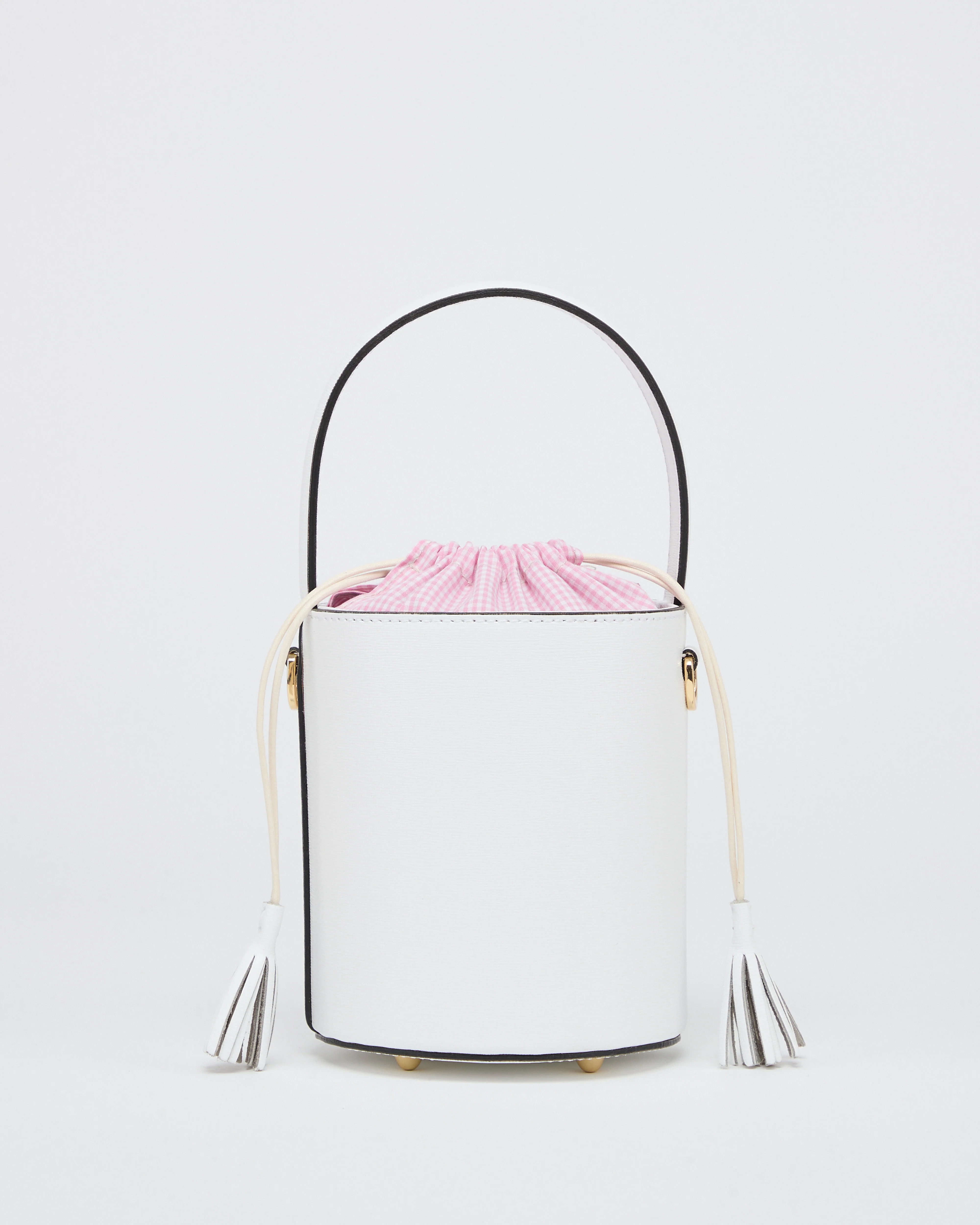 Mini Catherine white | Vichy pink closure - Image 2