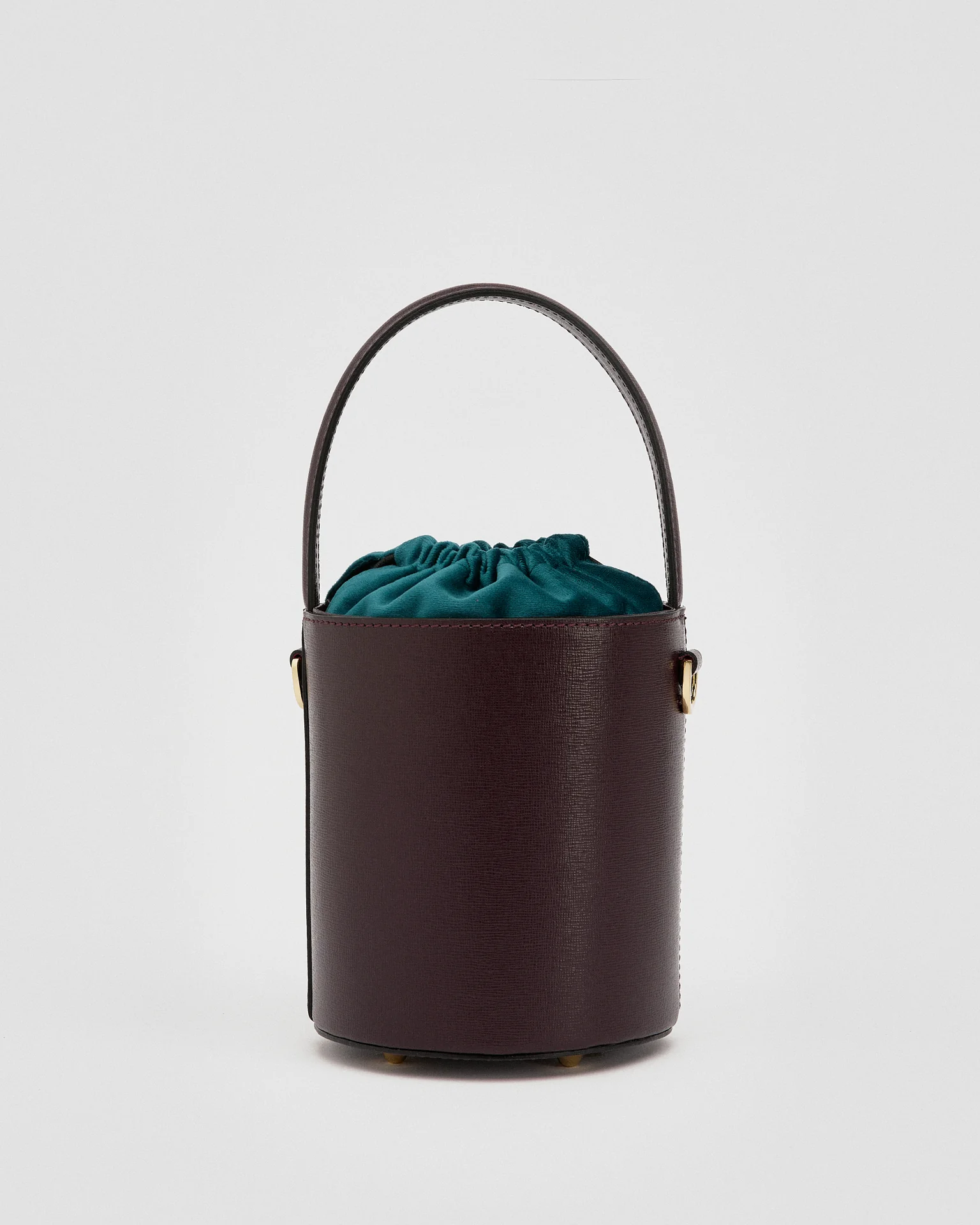 Mini Catherine bordeaux | velvet teal closure