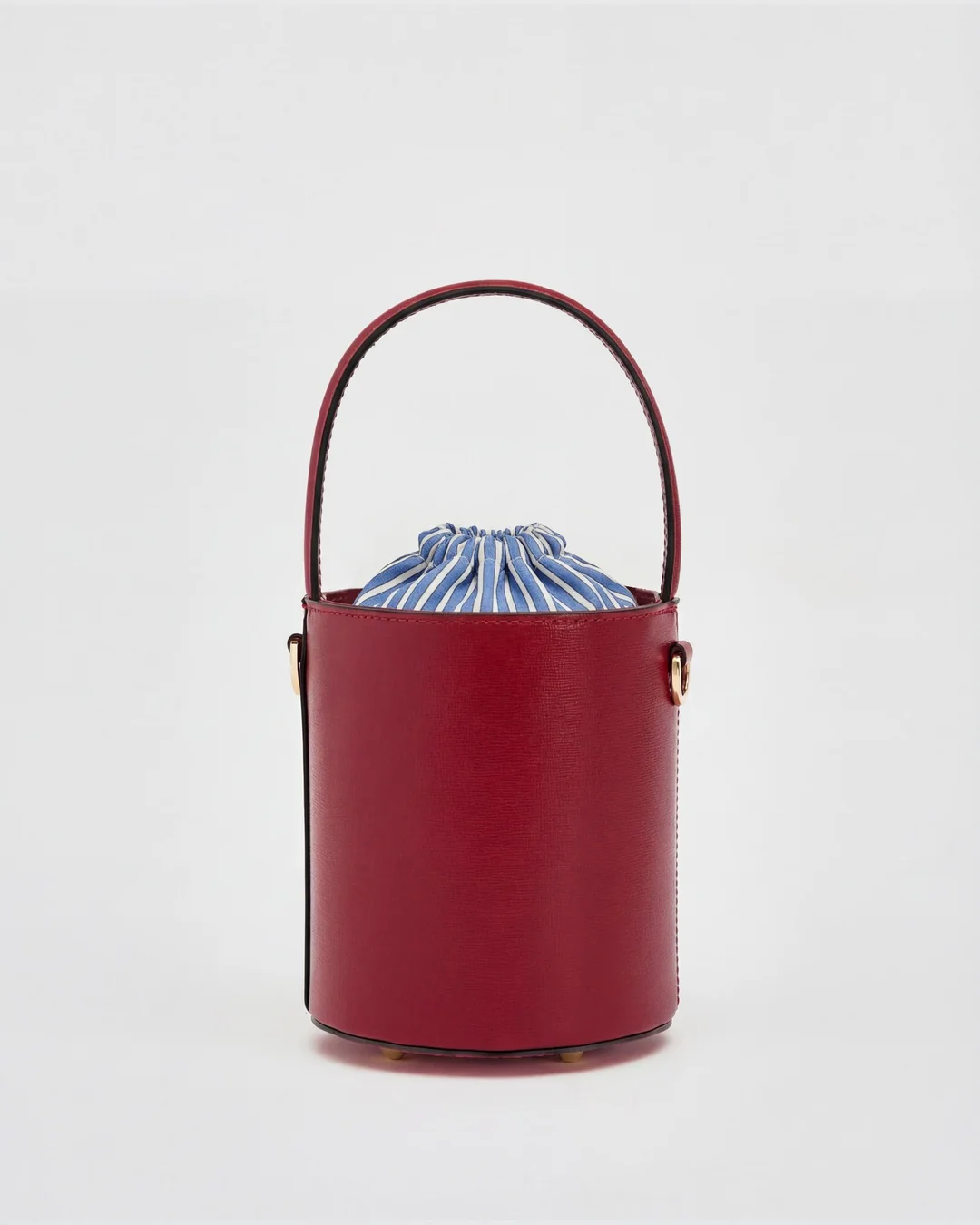 Mini Catherine burgundy | blue striped closure