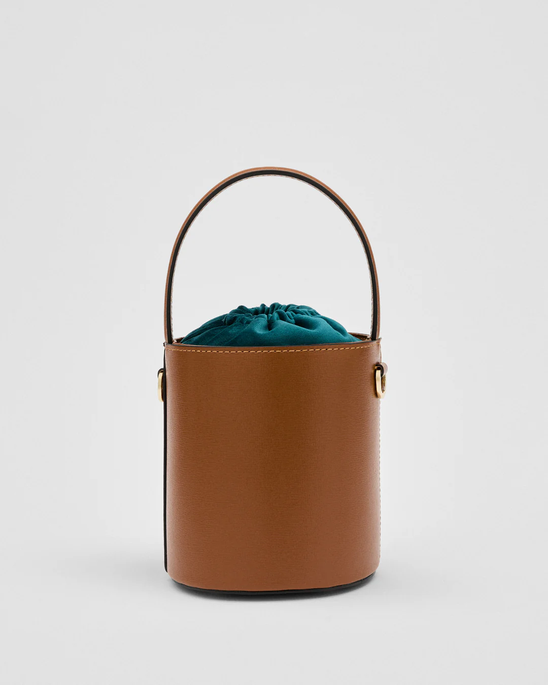 Mini Catherine camel | teal velvet closure
