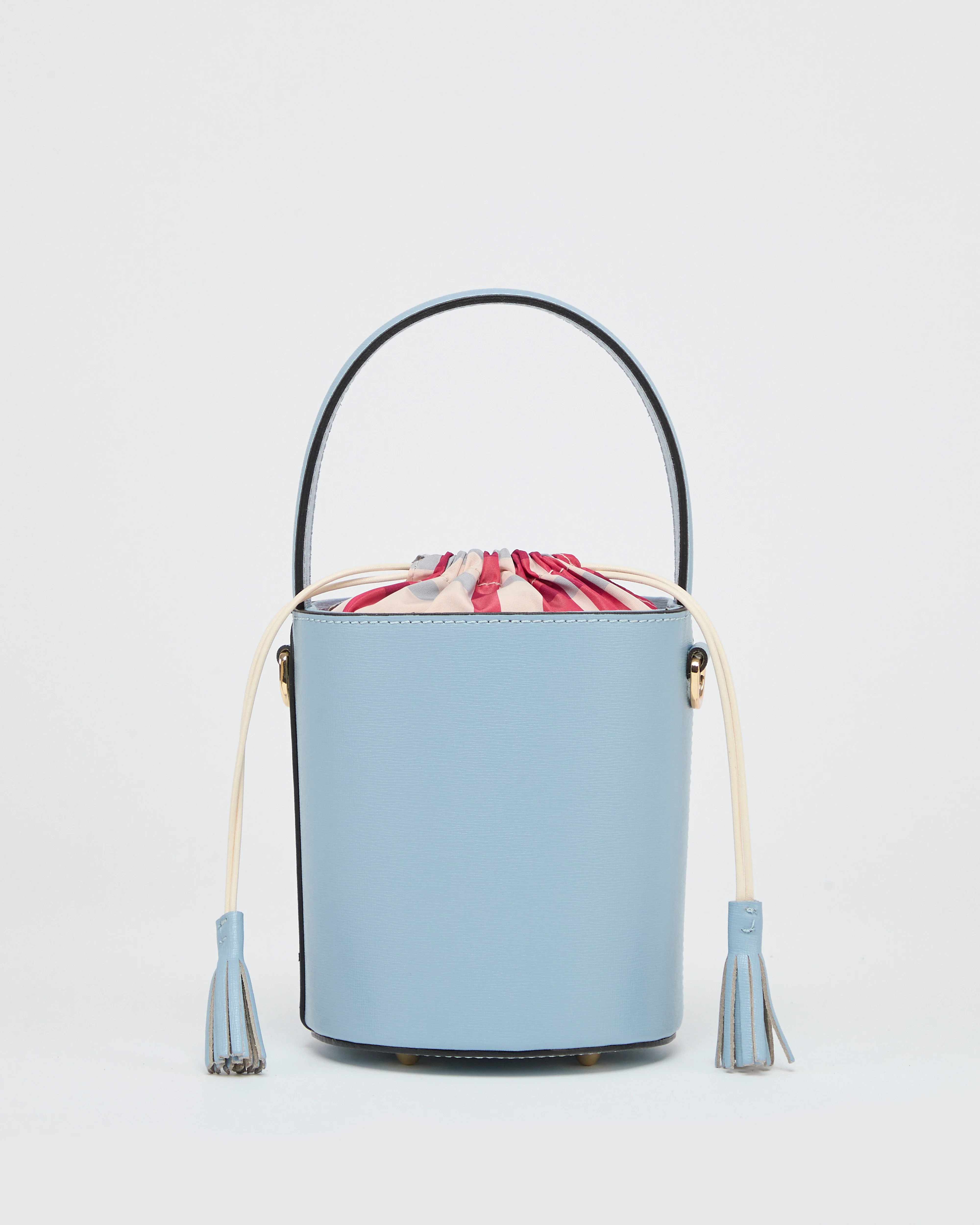 Mini Catherine baby blue | baby blue and red madras closure - Image 2