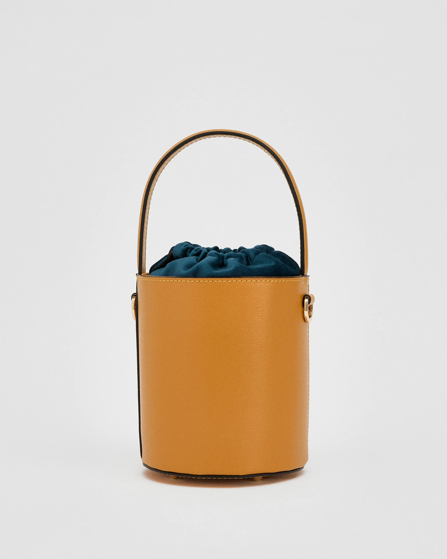 Mini Catherine mustard | velvet blue closure