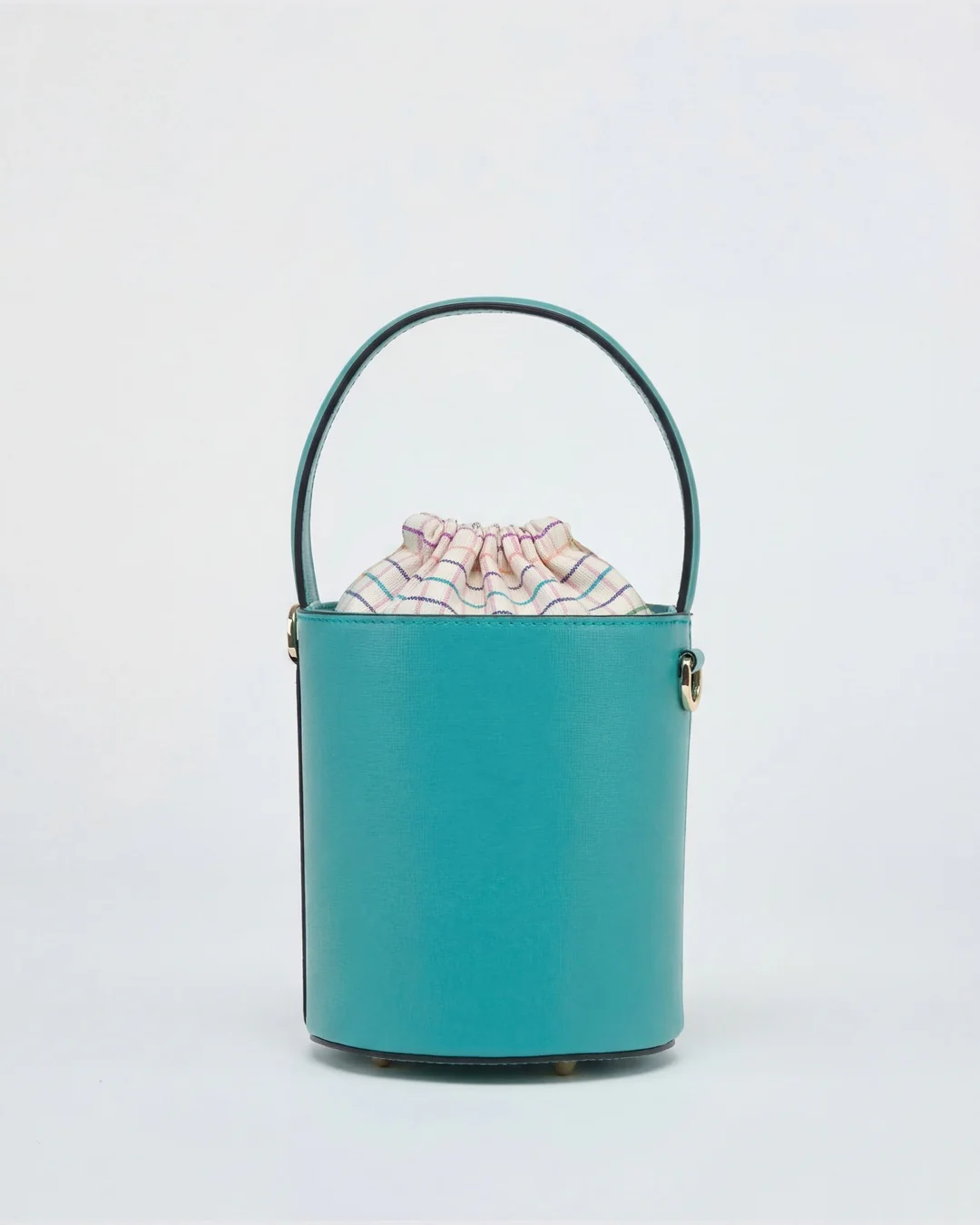 Mini Catherine teal | Pastel Checkered Closure