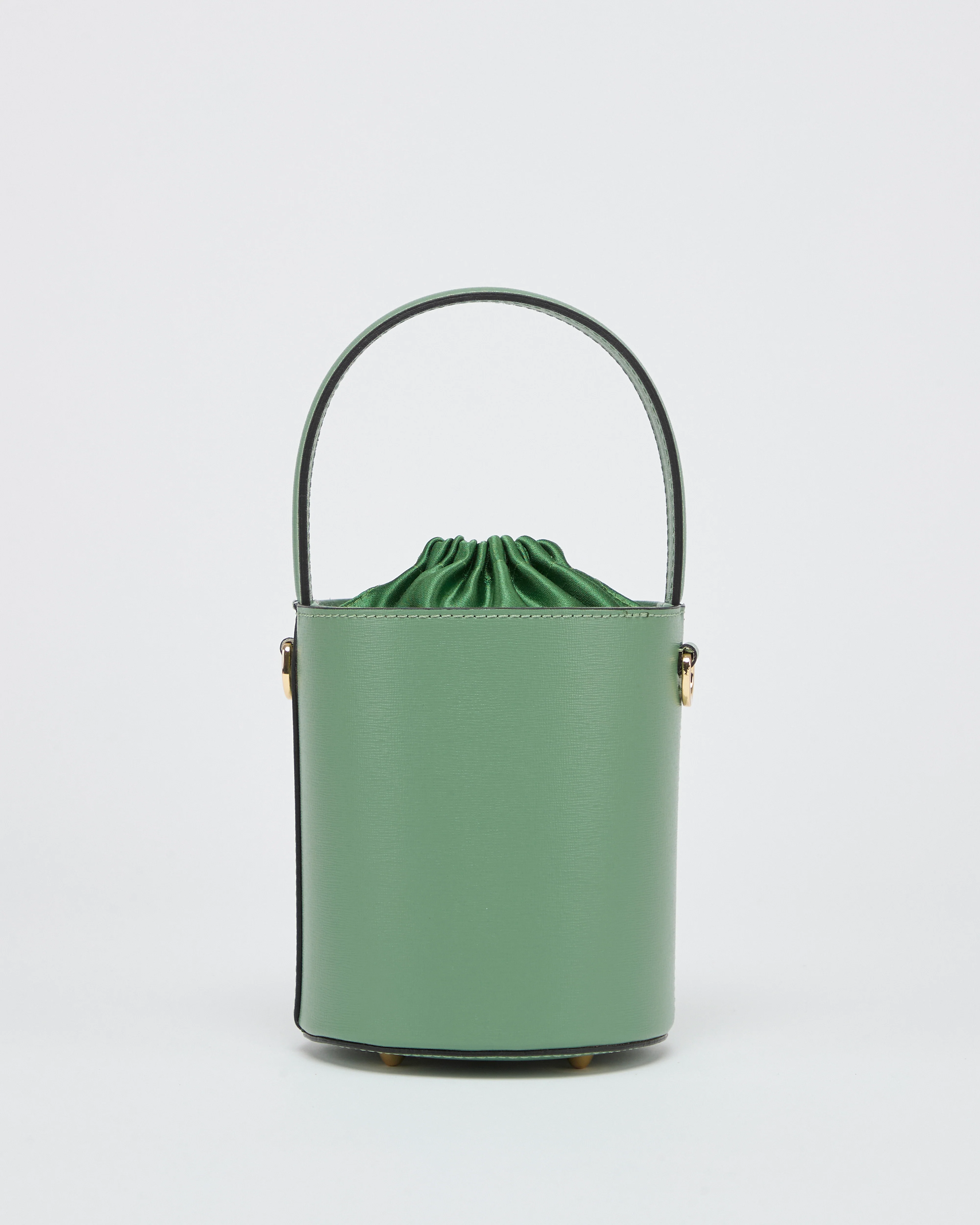 Mini Catherine sage green | green satin closure