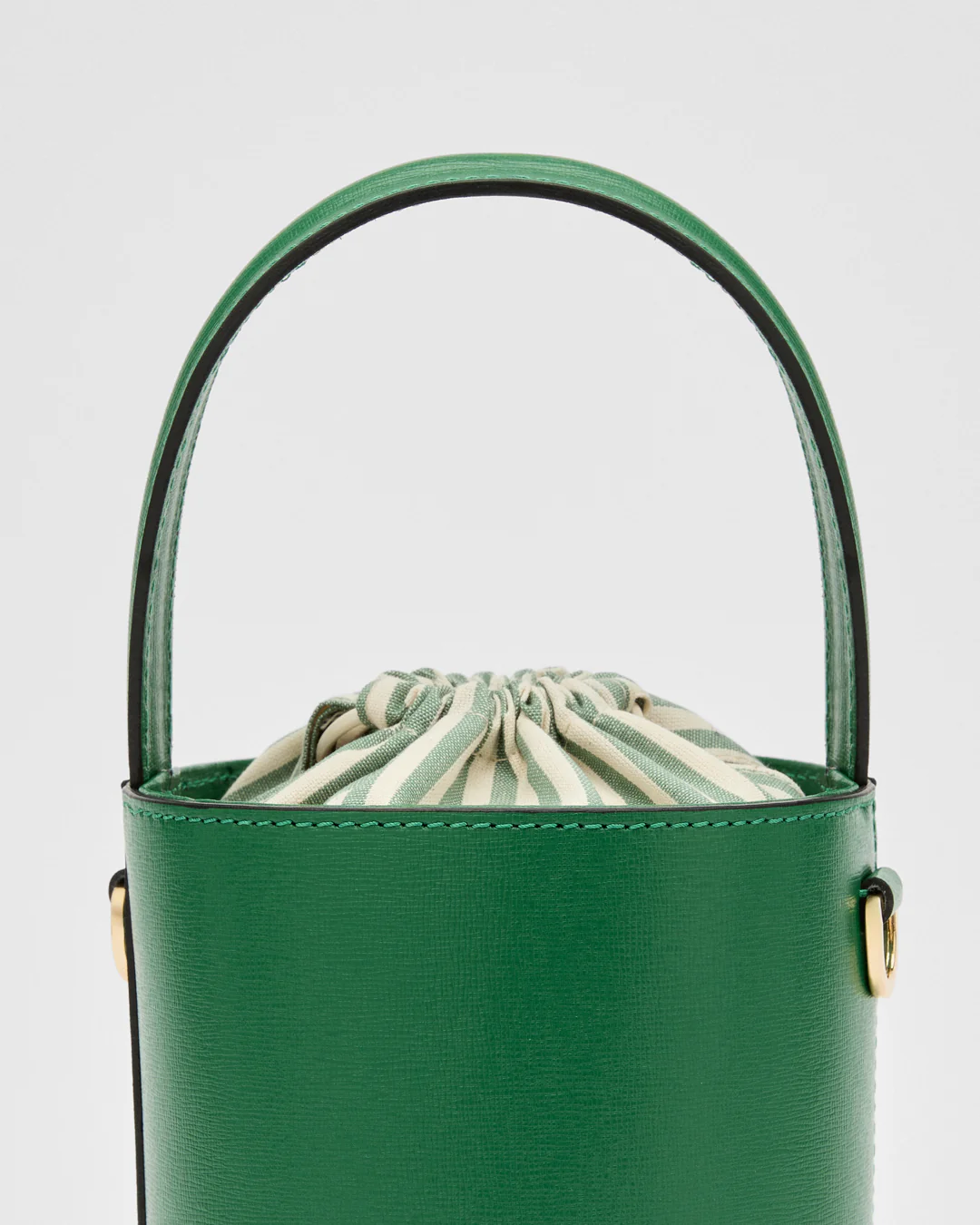 Mini Catherine green | green striped closure - Image 2