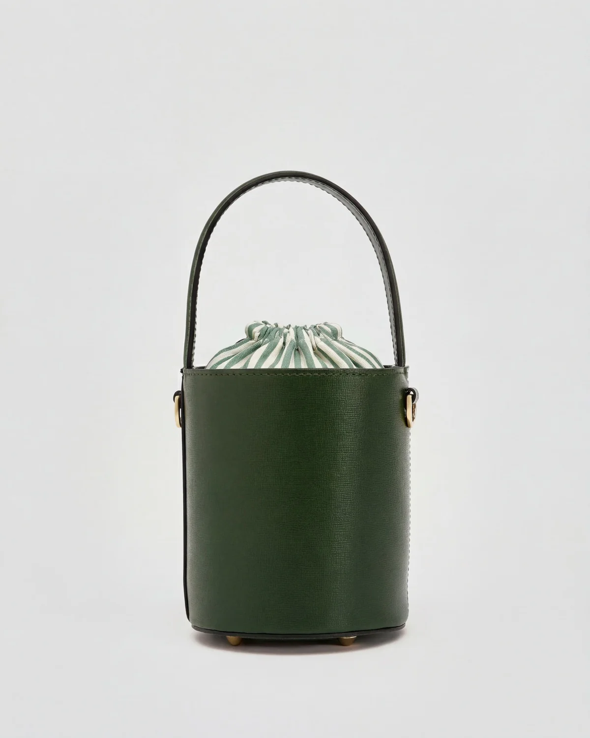 Mini Catherine dark green | green stripes