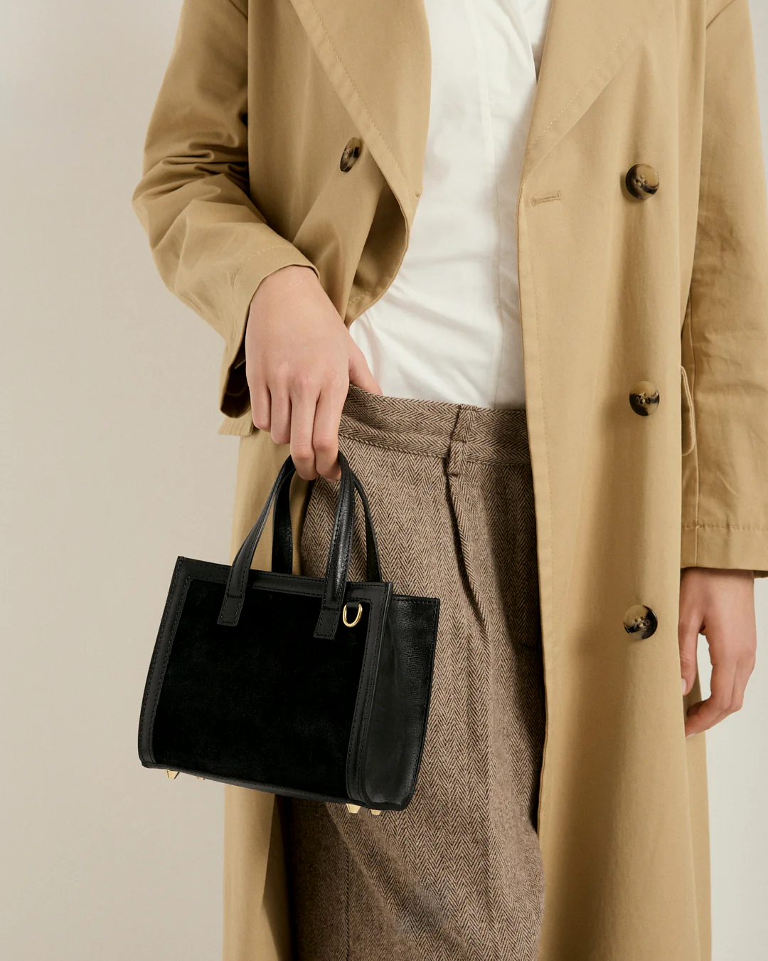 Mini Sophie suede camel - Image 3