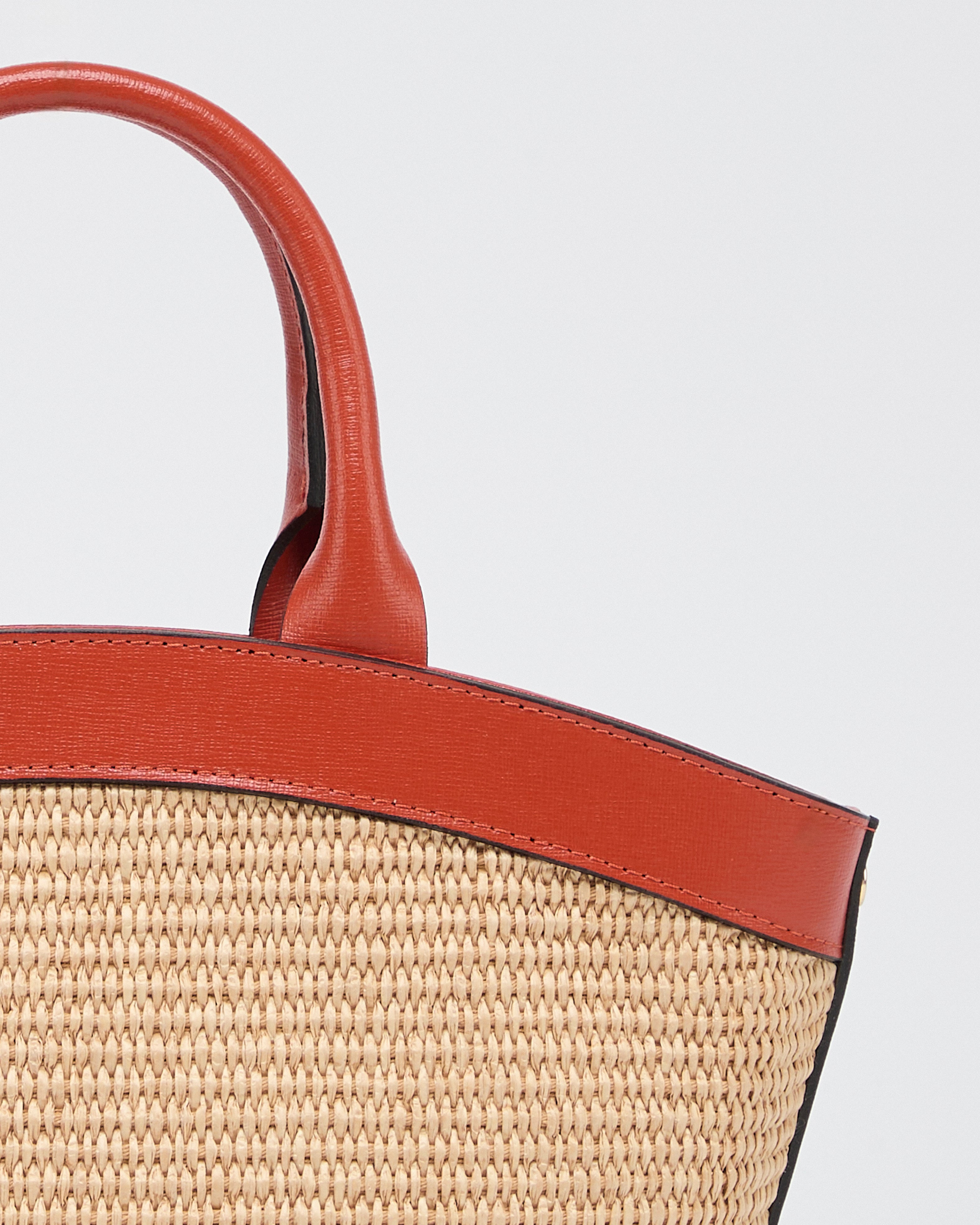 Mini Victoire raffia orange - Image 3