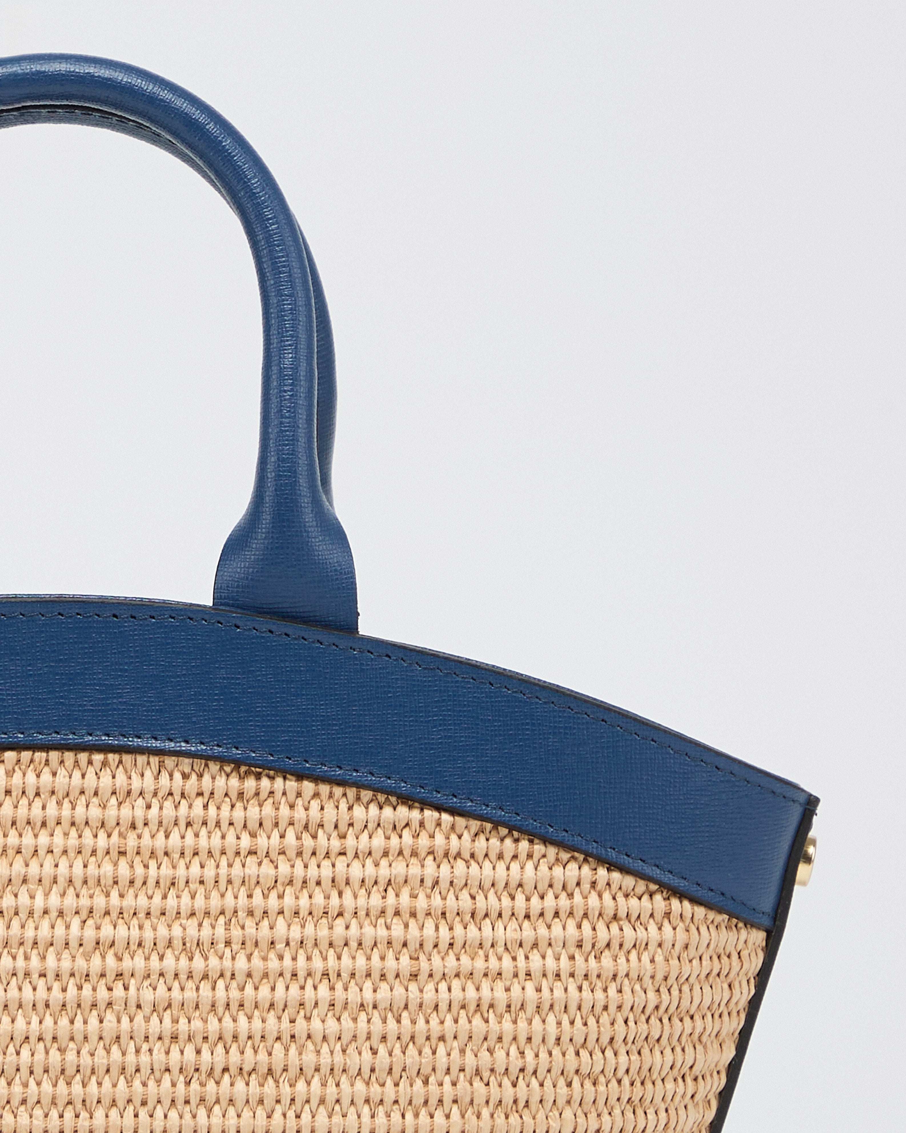 Mini Victoire raffia blue - Image 3