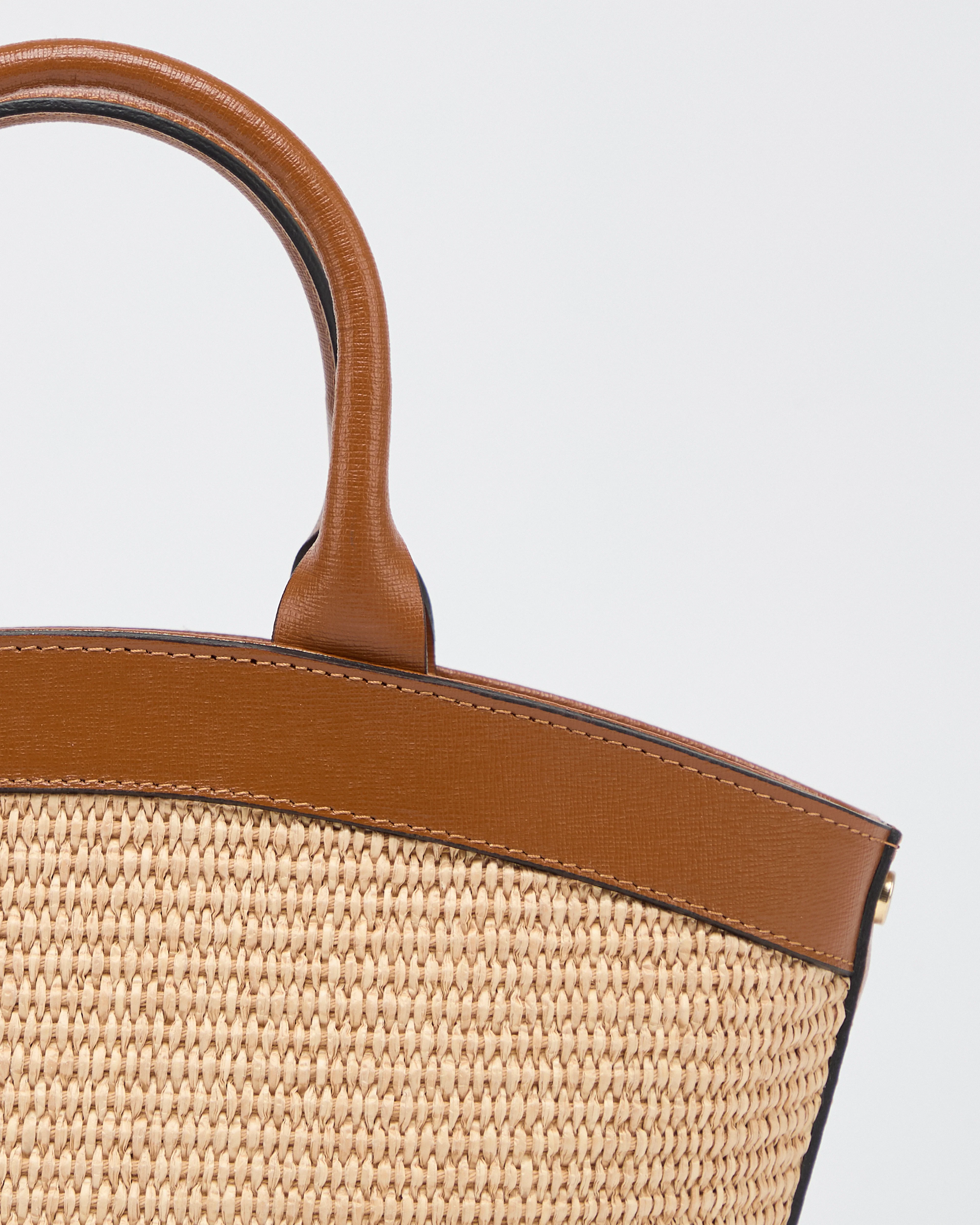 Mini Victoire raffia camel - Image 3