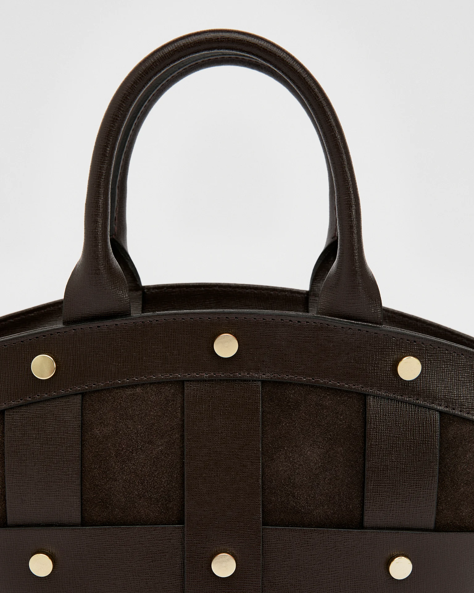 Mini Victoire stud suede brown - Image 3
